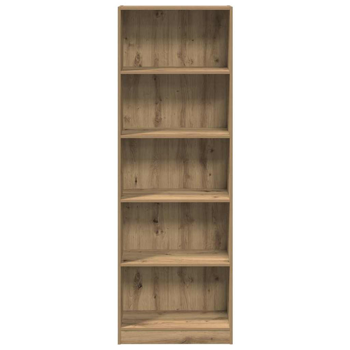 bogreol kunstnerisk eg 60x24x176 cm konstrueret træ
