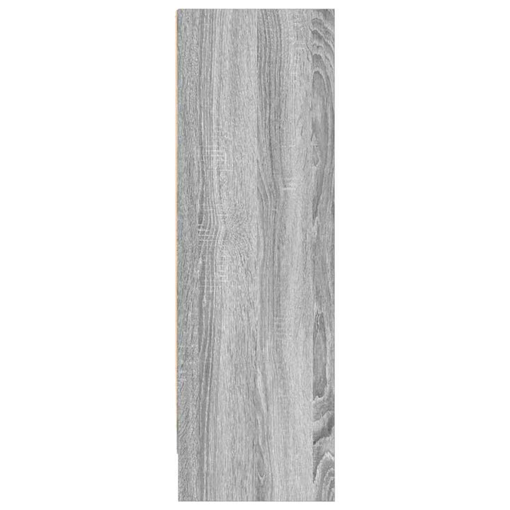 bogreol 80x24x76 cm konstrueret træ grå sonoma-eg