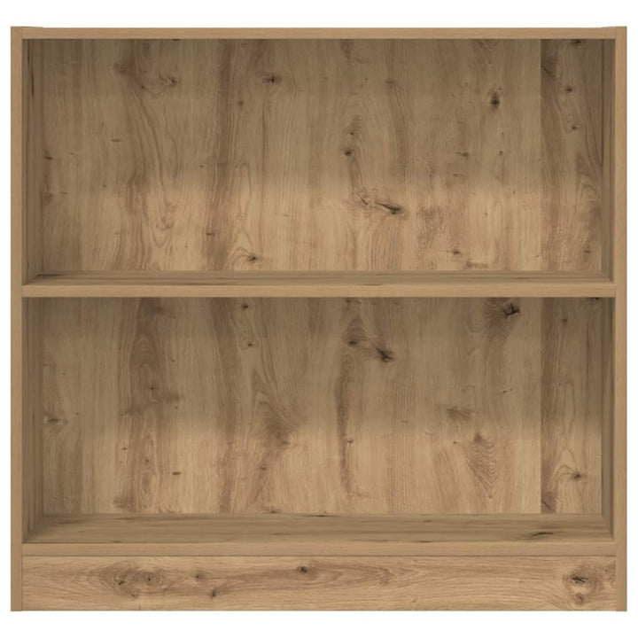 bogreol 80x24x76 cm konstrueret træ egetræsfarve