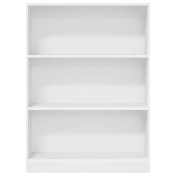 bogreol 80x24x109 cm konstrueret træ hvid