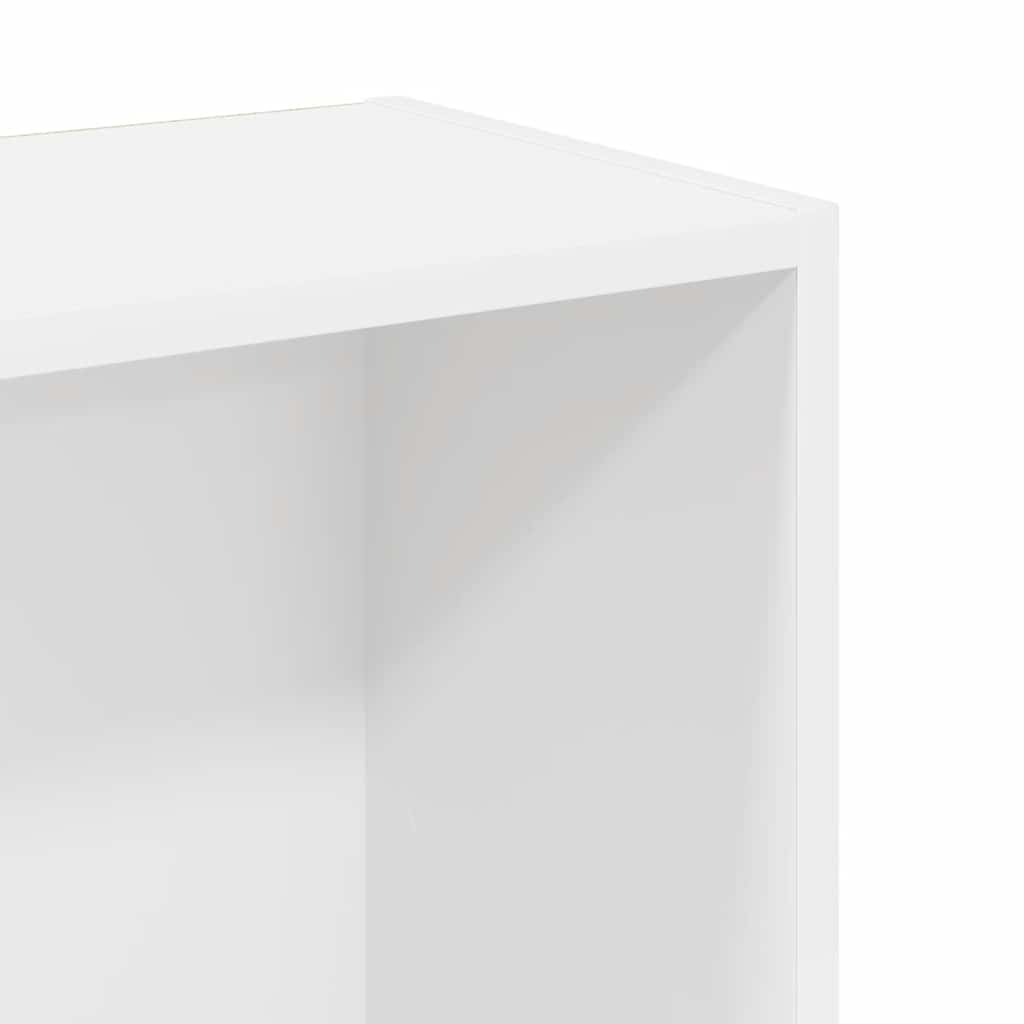 bogreol 80x24x109 cm konstrueret træ hvid