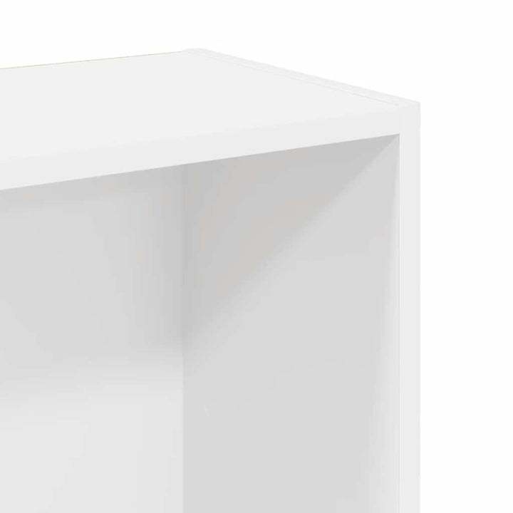 bogreol 80x24x109 cm konstrueret træ hvid