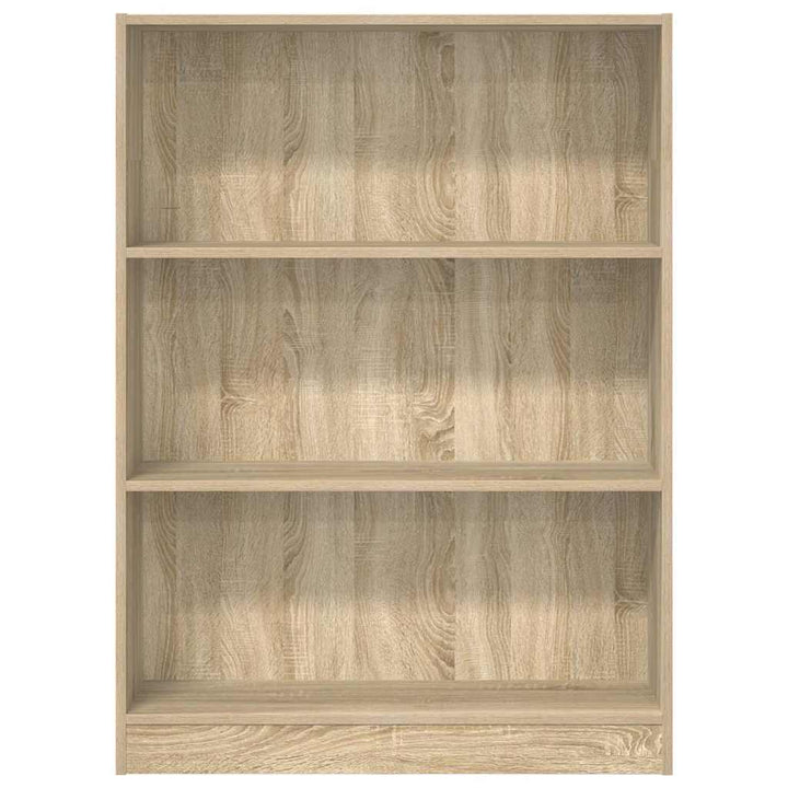 bogreol 80x24x109 cm konstrueret træ sonoma-eg