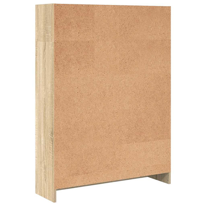 bogreol 80x24x109 cm konstrueret træ sonoma-eg