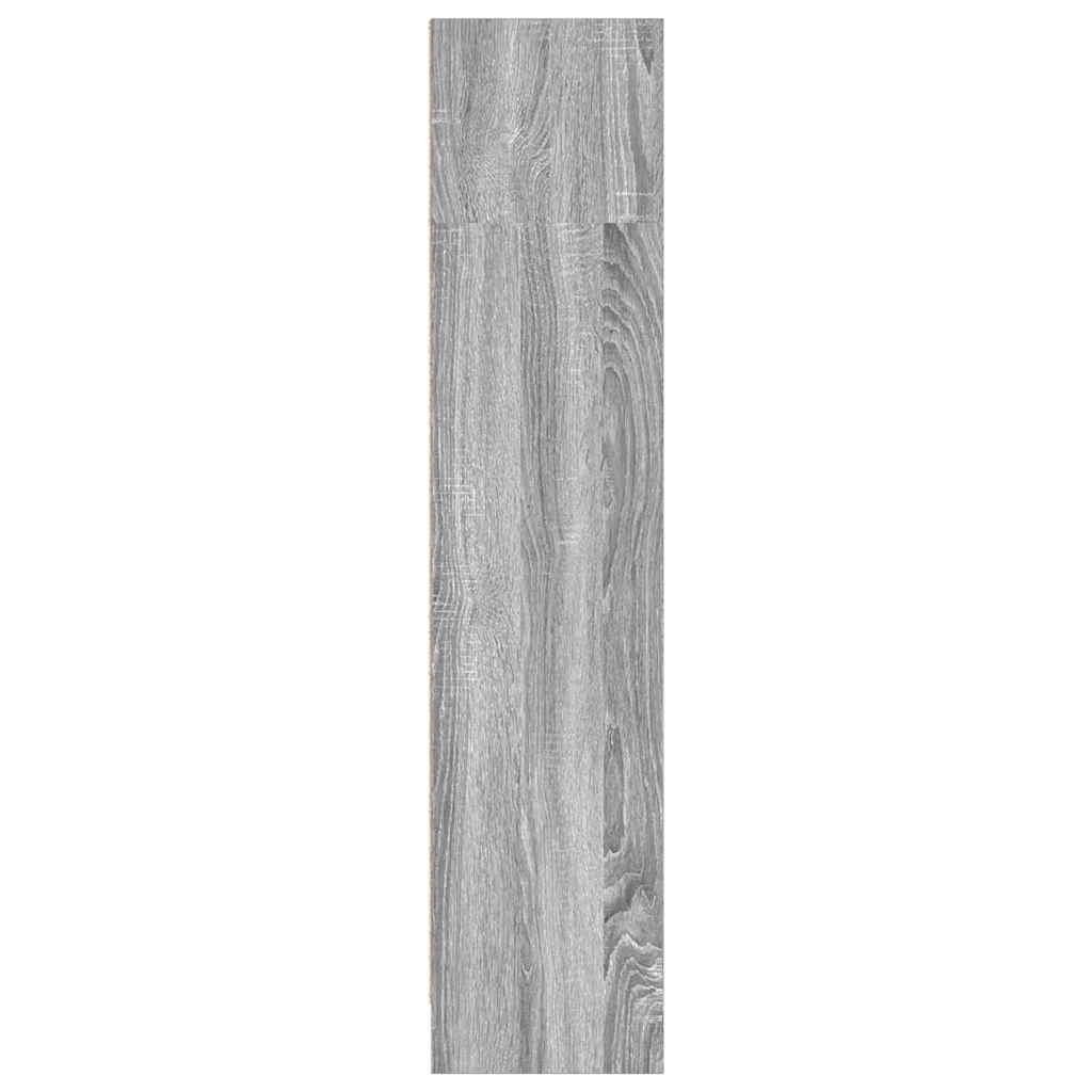 bogreol 80x24x109 cm konstrueret træ grå sonoma-eg