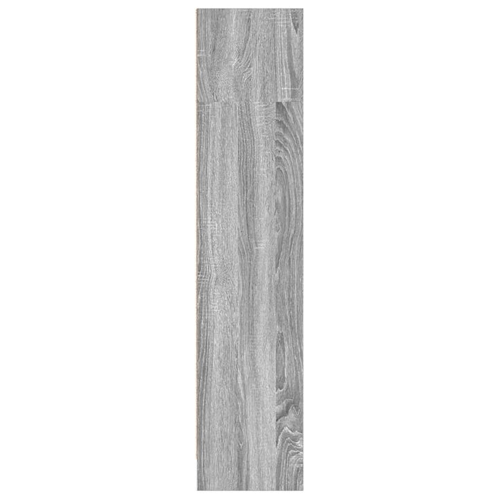 bogreol 80x24x109 cm konstrueret træ grå sonoma-eg