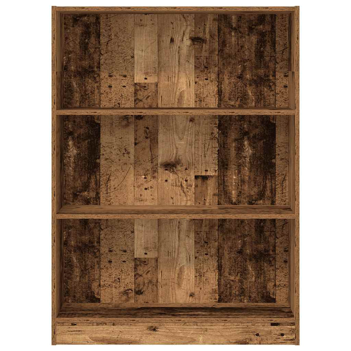 bogreol 80x24x109 cm konstrueret træ antikt træ