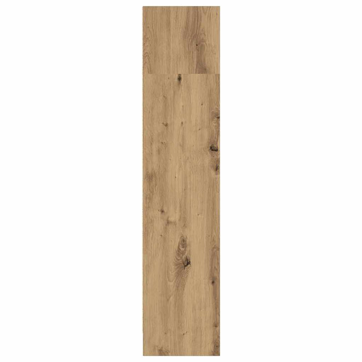 bogreol 80x24x109 cm konstrueret træ egetræsfarve