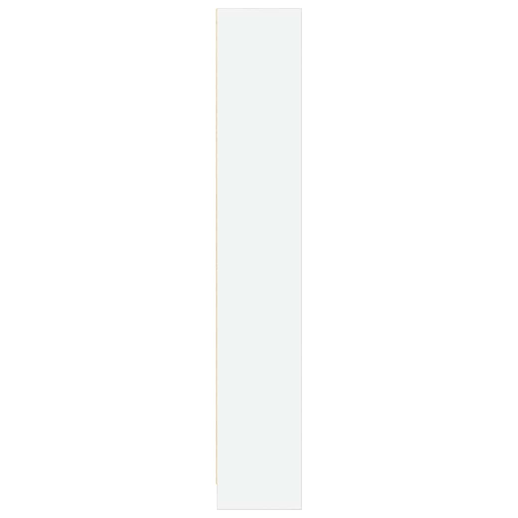 bogreol 80x24x143 cm konstrueret træ hvid