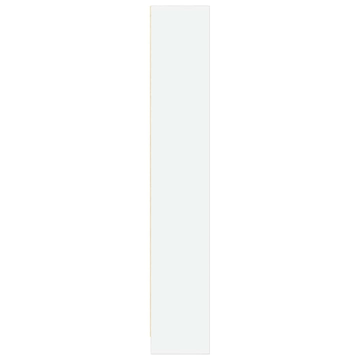 bogreol 80x24x143 cm konstrueret træ hvid
