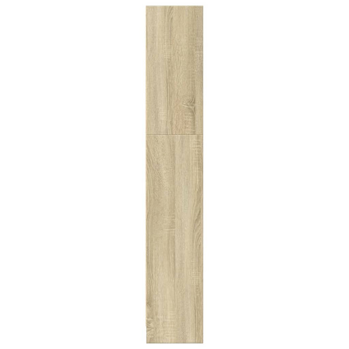 bogreol 80x24x143 cm konstrueret træ sonoma-eg