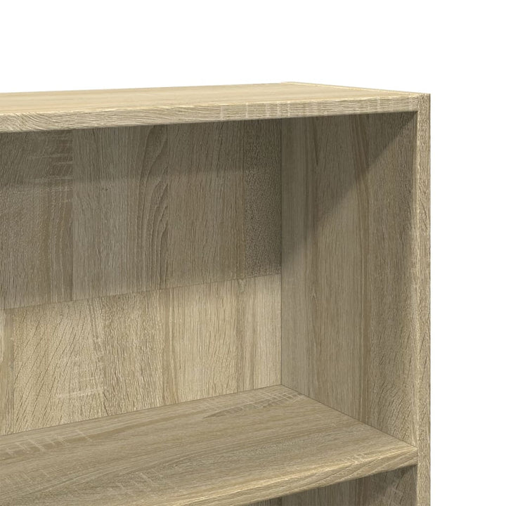 bogreol Sonoma eg 80x24x176 cm konstrueret træ