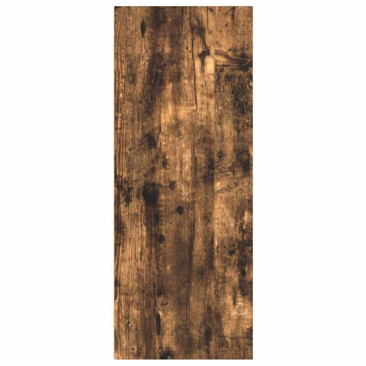 bogreol 40x30x77 cm konstrueret træ røget egetræsfarve