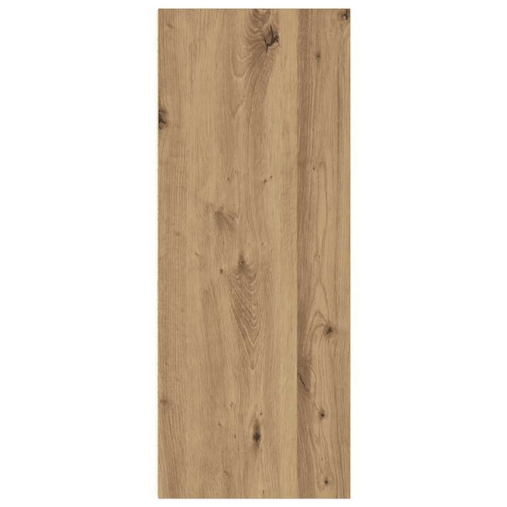 bogreol 40x30x77 cm konstrueret træ egetræsfarve