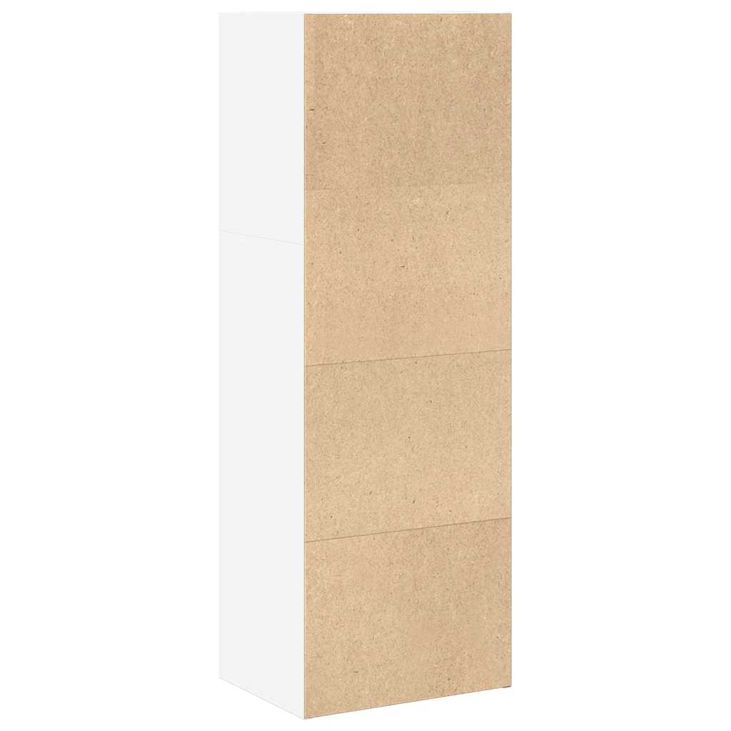 bogreol 40x30x114 cm konstrueret træ hvid
