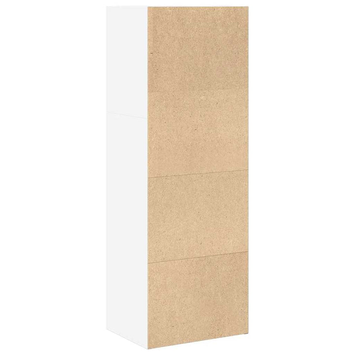 bogreol 40x30x114 cm konstrueret træ hvid