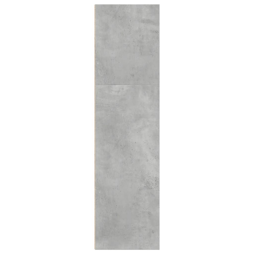 bogreol 40x30x114 cm konstrueret træ betongrå