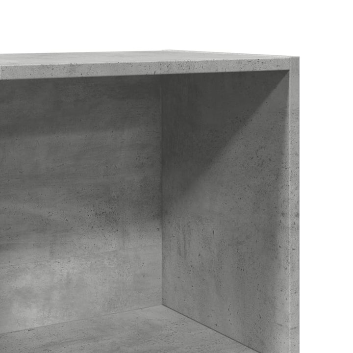 bogreol 40x30x114 cm konstrueret træ betongrå