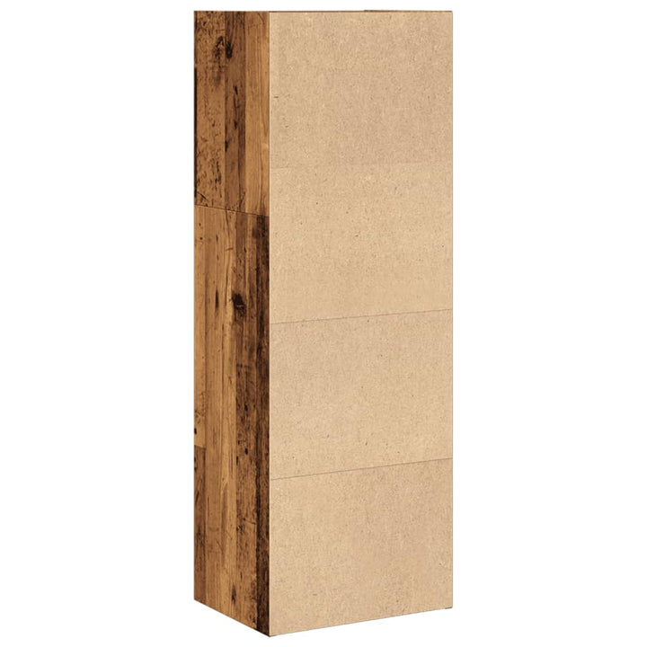 bogreol 40x30x114 cm konstrueret træ antikt træ