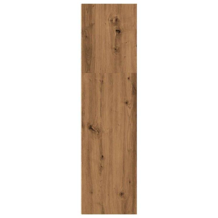 bogreol 40x30x114 cm konstrueret træ egetræsfarve