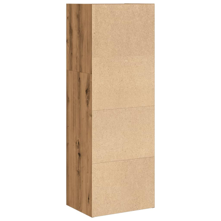 bogreol 40x30x114 cm konstrueret træ egetræsfarve