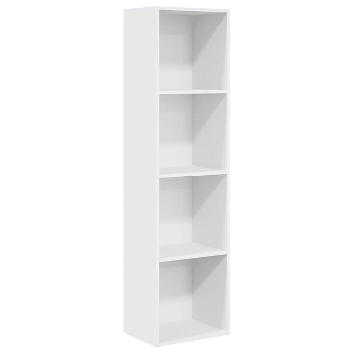 bogreol 40x30x152 cm konstrueret træ hvid