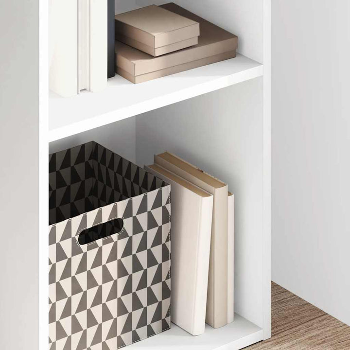 bogreol 40x30x152 cm konstrueret træ hvid