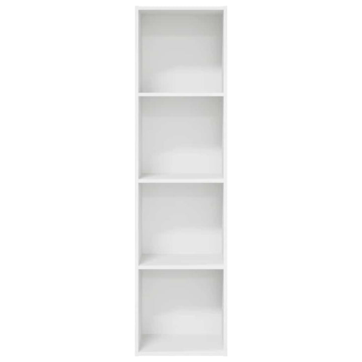 bogreol 40x30x152 cm konstrueret træ hvid