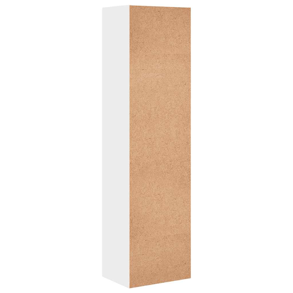bogreol 40x30x152 cm konstrueret træ hvid
