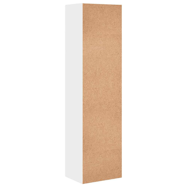 bogreol 40x30x152 cm konstrueret træ hvid