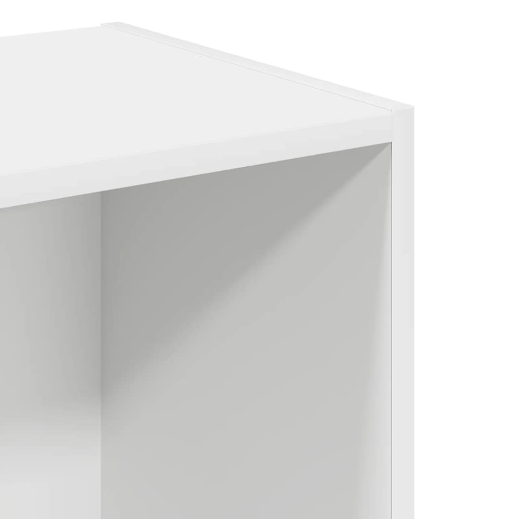 bogreol 40x30x152 cm konstrueret træ hvid