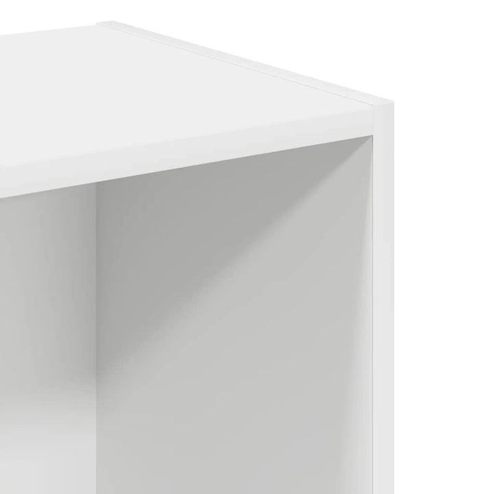 bogreol 40x30x152 cm konstrueret træ hvid