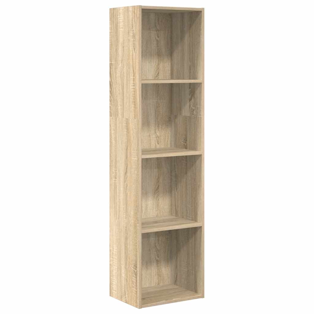 bogreol 40x30x152 cm konstrueret træ sonoma-eg
