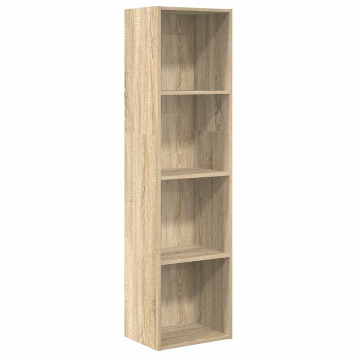 bogreol 40x30x152 cm konstrueret træ sonoma-eg