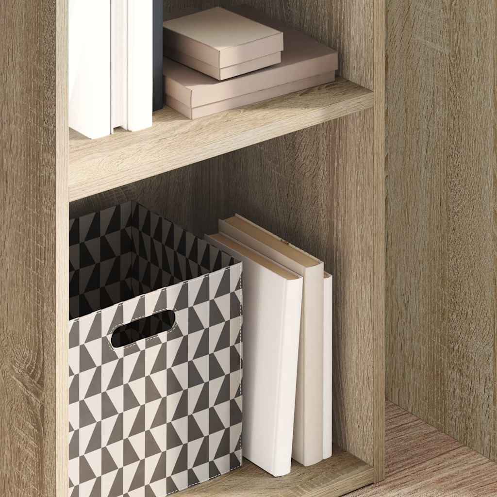 bogreol 40x30x152 cm konstrueret træ sonoma-eg