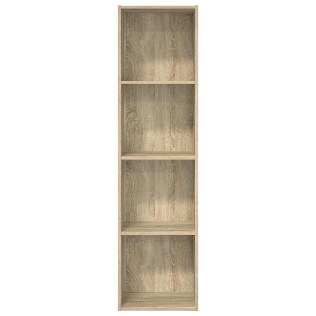 bogreol 40x30x152 cm konstrueret træ sonoma-eg