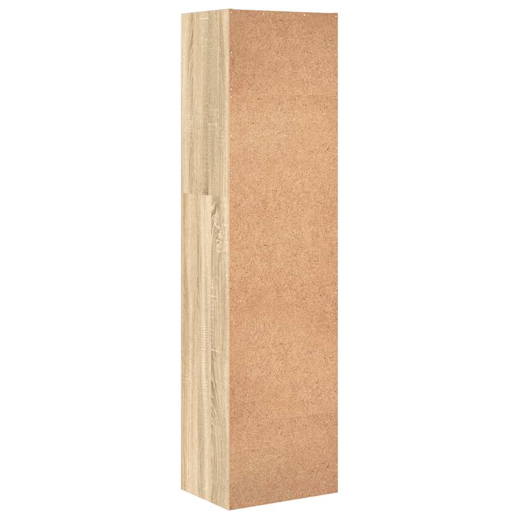 bogreol 40x30x152 cm konstrueret træ sonoma-eg