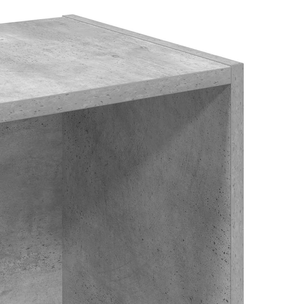 bogreol 40x30x152 cm konstrueret træ betongrå