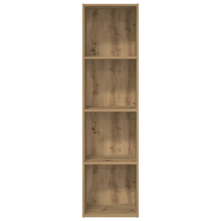 bogreol 40x30x152 cm konstrueret træ gammelt eg
