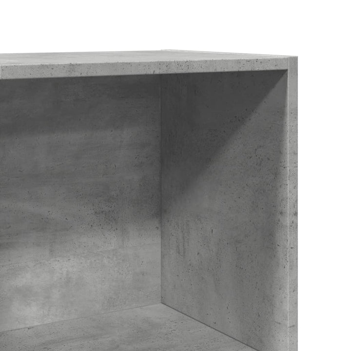 bogreol 40x30x189 cm konstrueret træ betongrå