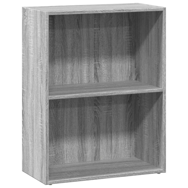 bogreol 60x30x77 cm konstrueret træ grå sonoma-eg