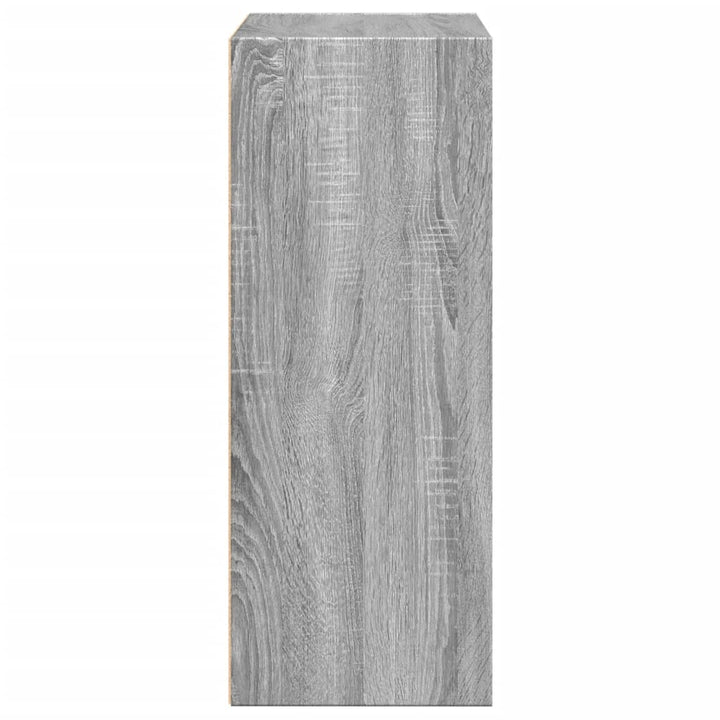bogreol 60x30x77 cm konstrueret træ grå sonoma-eg