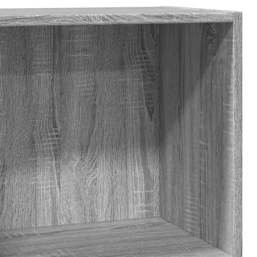bogreol 60x30x77 cm konstrueret træ grå sonoma-eg