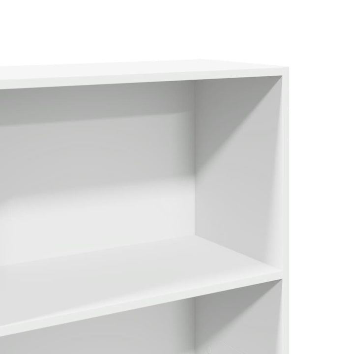 bogreol 60x30x152 cm konstrueret træ hvid