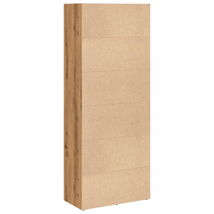 bogreol 60x30x152 cm konstrueret træ kunsteg