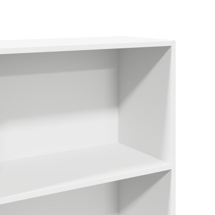 bogreol 60x30x189 cm konstrueret træ hvid