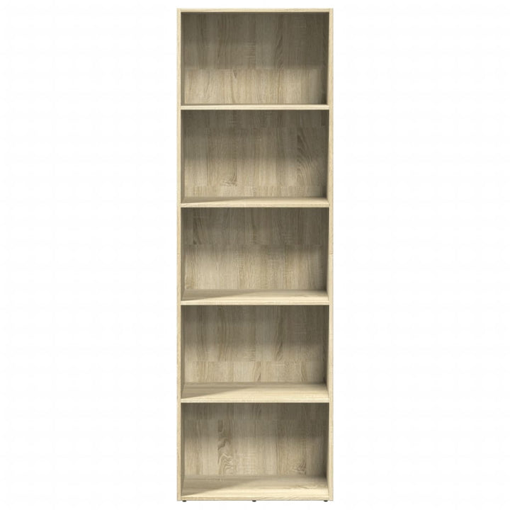 bogreol 60x30x189 cm konstrueret træ sonoma-eg