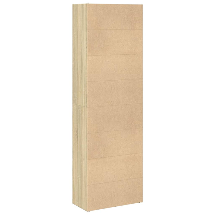 bogreol 60x30x189 cm konstrueret træ sonoma-eg
