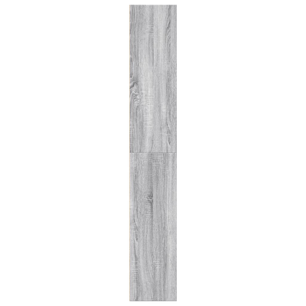 bogreol 60x30x189 cm konstrueret træ grå sonoma-eg