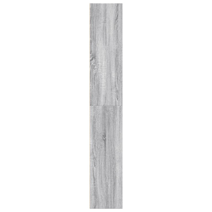 bogreol 60x30x189 cm konstrueret træ grå sonoma-eg